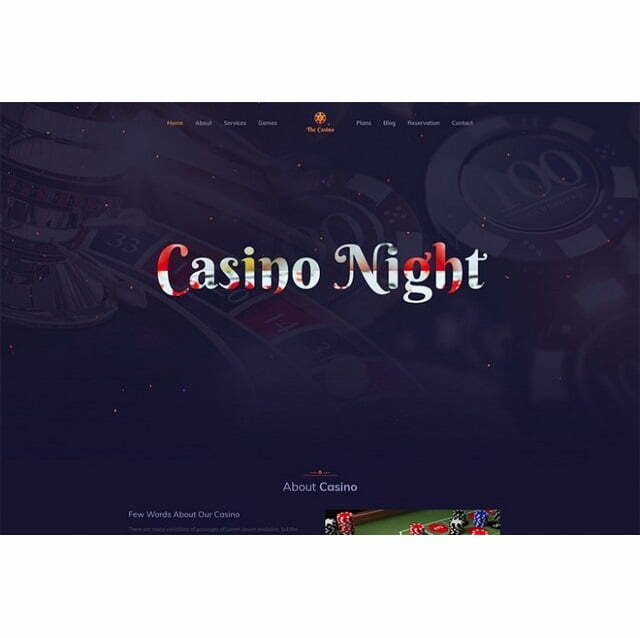 The Casino – HTML Template The Casino – HTML Template