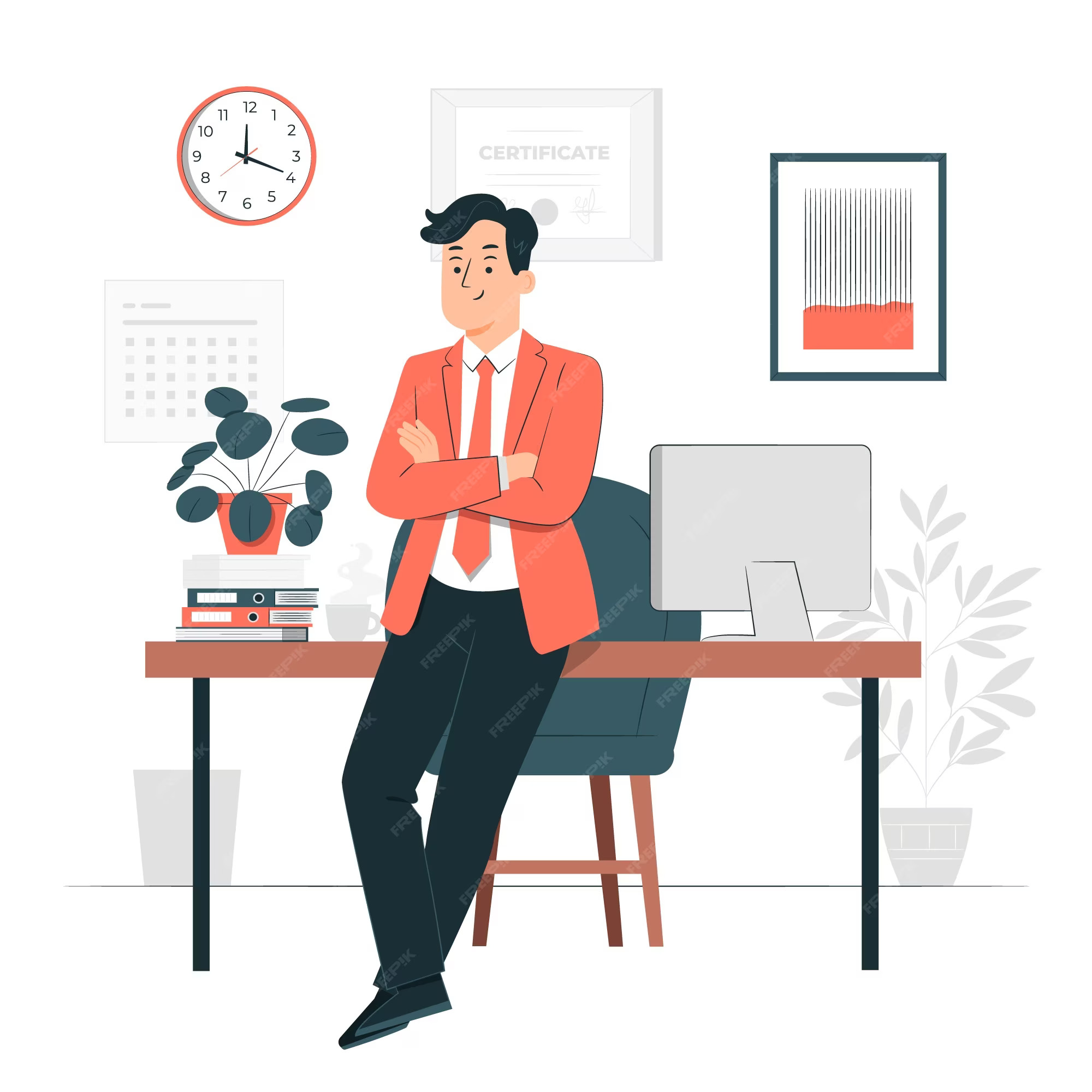Boss man concept illustration 114360 16127