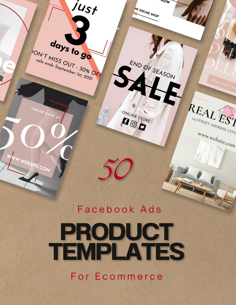 50 Ecom Products Canva Templates for Facebook Ads 50 Ecom Products Canva Templates for Facebook Ads